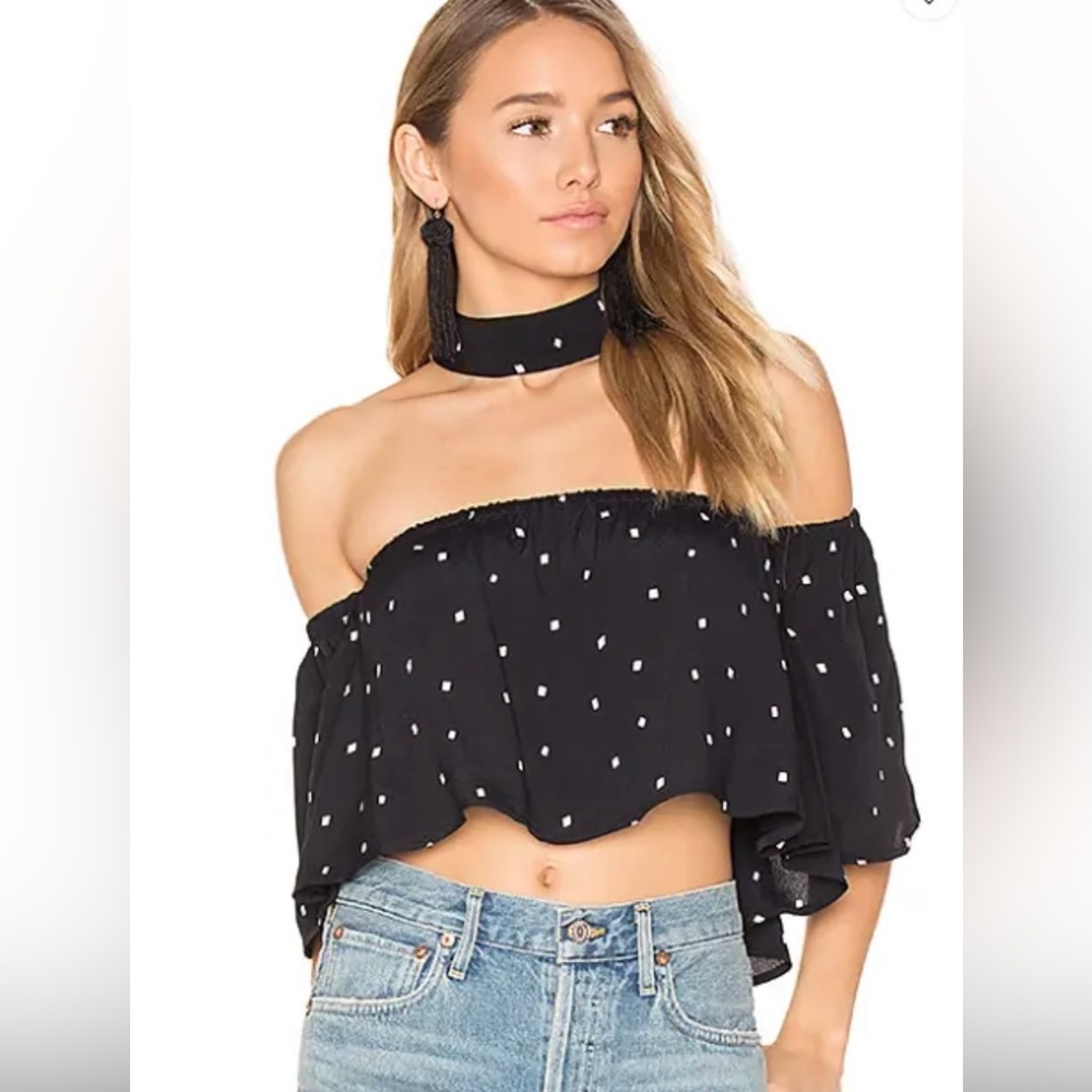 Flynn Skye Rose top in color Hail Storm